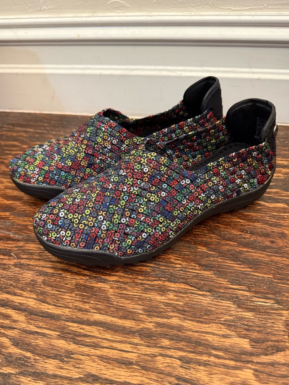 Bernie Mev Rigged Jim Dazzle Colorful Slip-On Comfort Shoes - Womens US Size 6